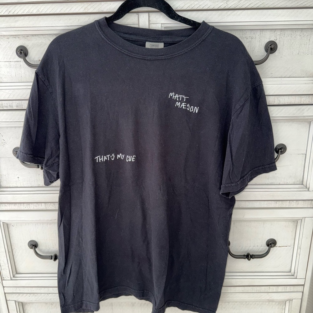 Matt Maeson Comfort Colors Black Graphic Tee